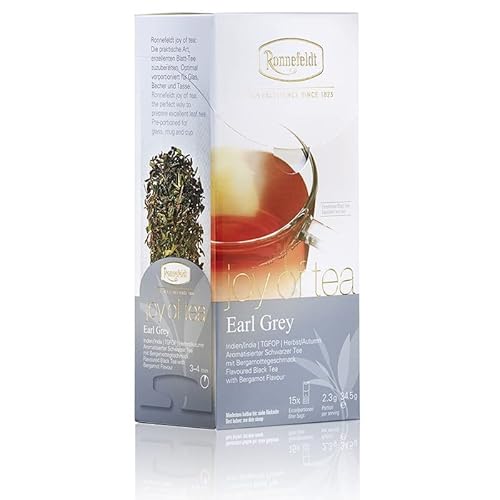 Ronnefeldt Earl Grey "joy of tea" - Schwarztee mit Bergamottegeschmack, 15 Teebeutel, 34.5 g