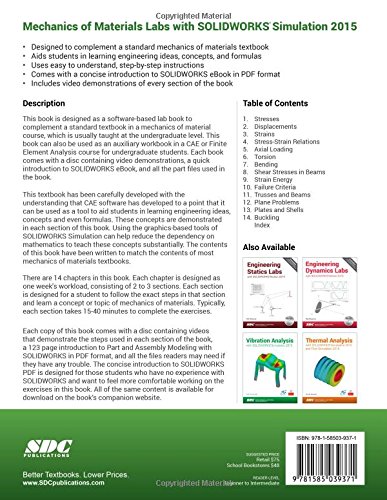 Mechanics of Materials Labs with SOLIDWORKS Simulation 2015 - Image 2