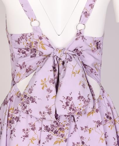 Image of Tiered Ruffle Dress Women Casual Summer Spaghetti Strap Sleeveless Floral Layered Maxi Dress for Women Beach Sundress