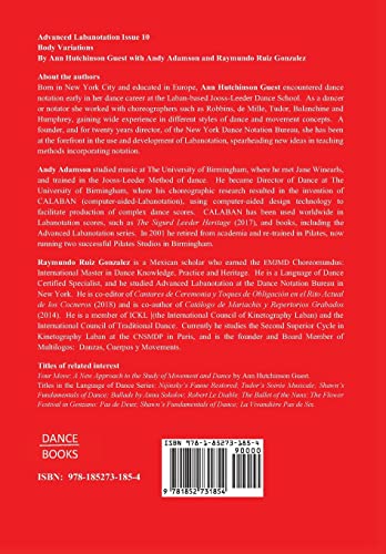 Advanced Labanotation Issue 10 Body Variations systeme notation mouvement - 3