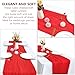 RestfulGlow 6 Pack Red Cheesecloth Table Runner 10FT Boho Gauze Fabric Table Runner 35 x 120 Inch Rustic Sheer Fabric for Wedding Decor Baby Shower Party Holiday Table Decoration（Red）
