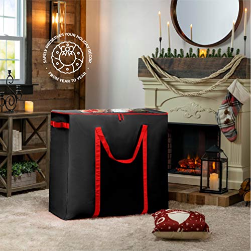 image for ZOBER Seasonal/Christmas XLarge Rolling Accessory Storage Bag/Containe