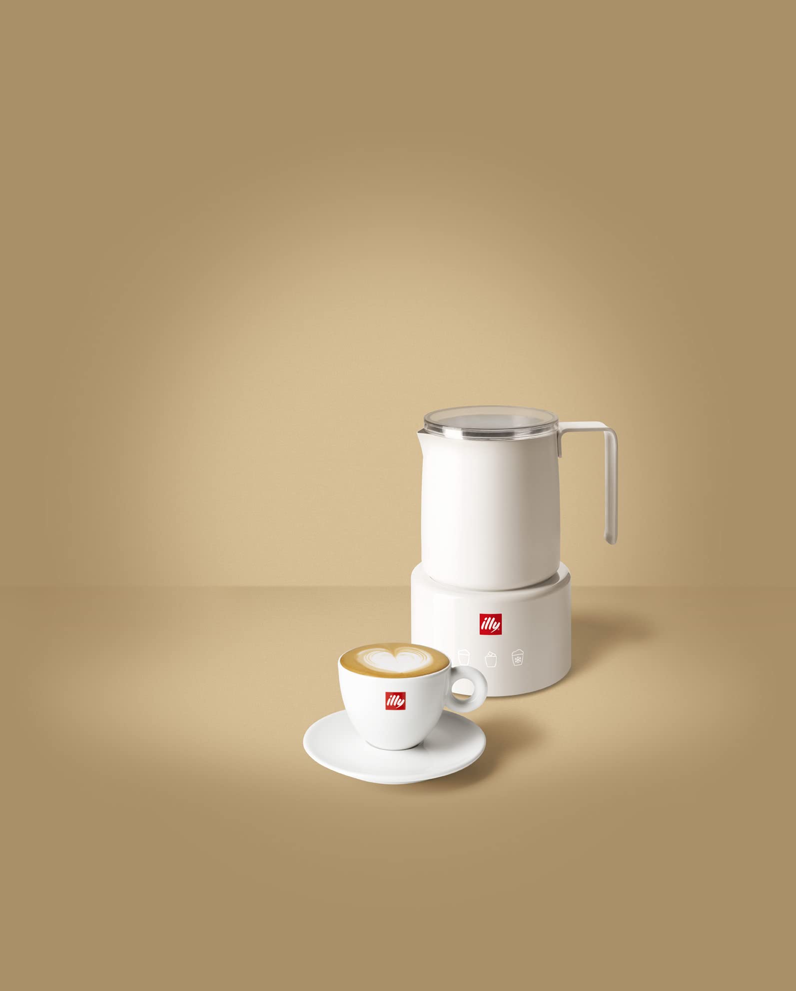 Illy Montalatte by Lissoni per tutti i tipi di latte, cioccolata calda - Lavabile a mano