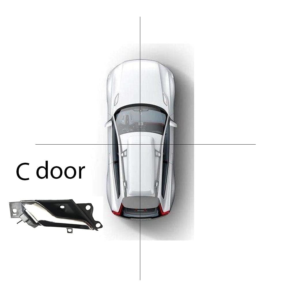 Coche Manilla Interior para Opel Antara 2008 2009 2010 2011 2012 2013 Accesorios Automóvil Reemplazo Manija Interior Puerta Izquierda Derecha,Rear Left