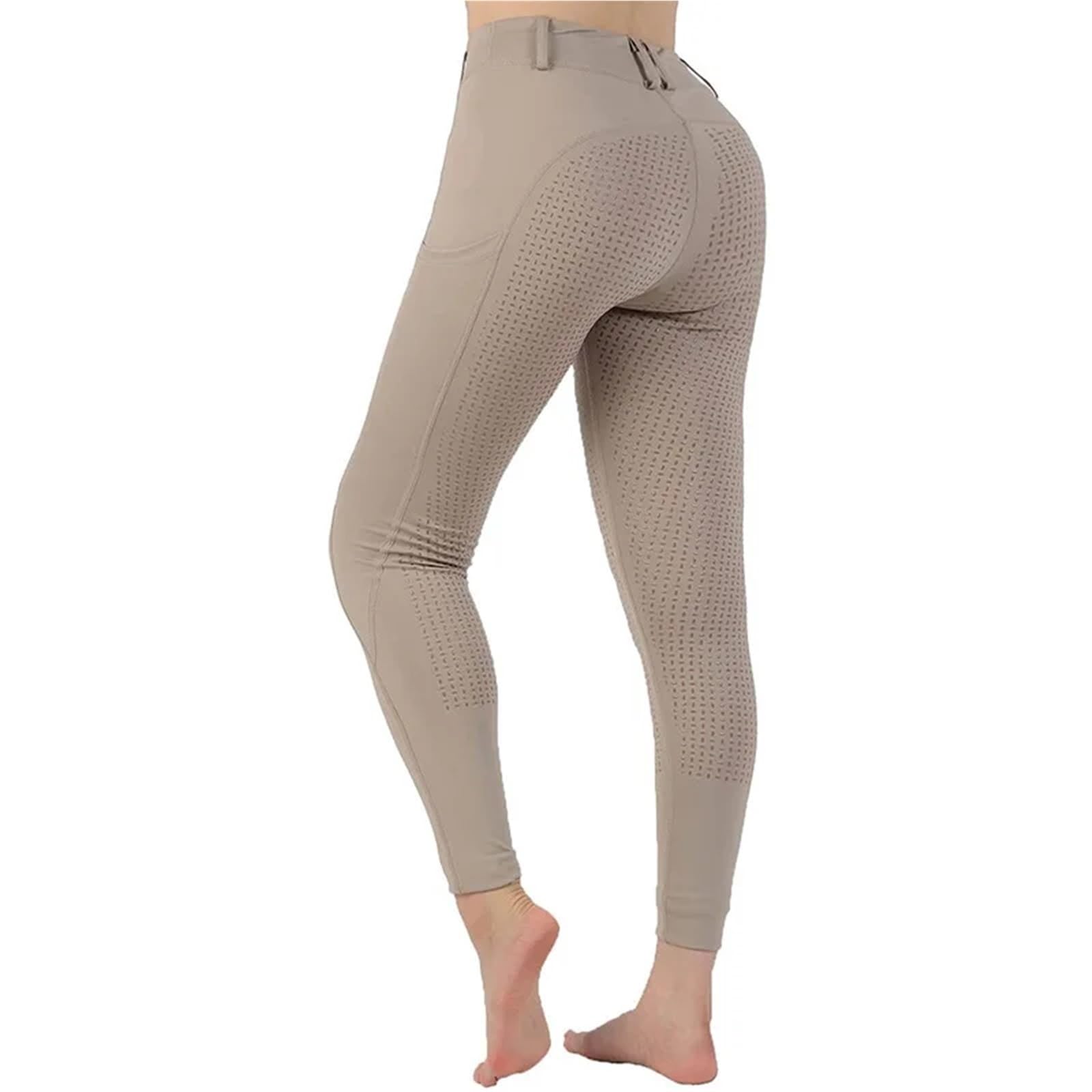 Vollbesatz Reithose aus Silikon Anti-Pilling Reitstrumpfhose Damen Reitbekleidung Für Reitsport
