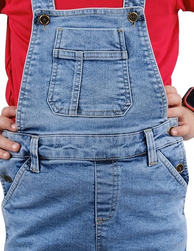 Image of KiddoPanti Boys Denim Dungaree Shorts