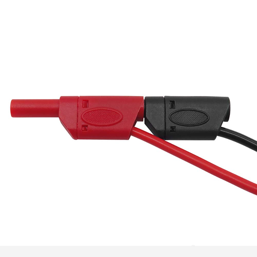5 Cordons De Test Banane Empilables - Longueur 1 M, 1000V 15A, Cuivre Souple, Pour Multimètre