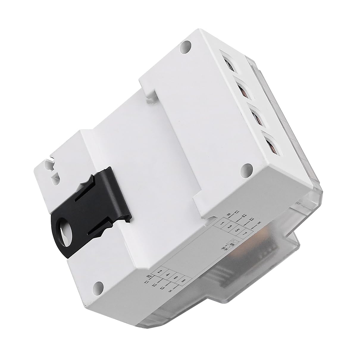 Alnicov Cyfrowy licznik prądu z wyświetlaczem LCD, 3 x 230/400 V, 5 (100) A, licznik pośredni, licznik prądu przemiennego do 35 mm szyny DIN, 3 fazy, 4 przewody