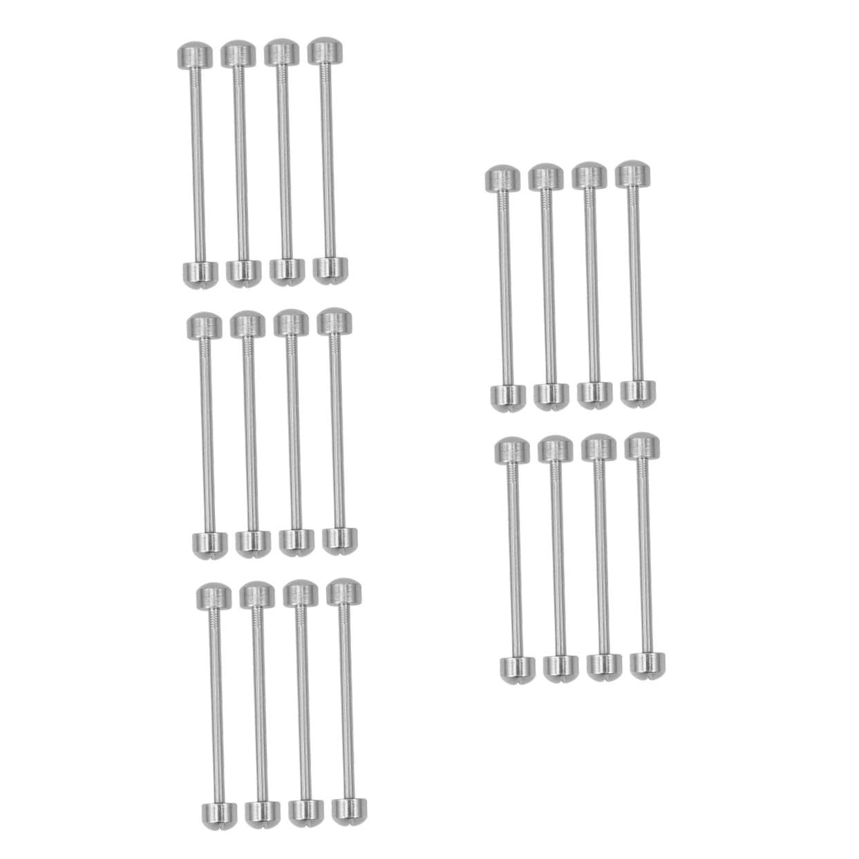 20 Piezas Tubos de Tornillo para Reloj Acero Resistente para Reparación de Correas y Enlaces Compatibles con Correas Metálicas Cuero Herramientas de Reparación para Relojeros