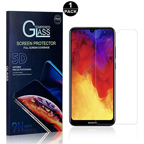 Huawei Y6 2019 Screen Protector, Bear Village® Tempered Glass Screen Protector [Lifetime Warranty], HD Screen Protector Glass for Huawei Y6 2019, 1 Pack