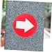 BESPORTBLE 20pcs Reflective Arrow Direction Stickers Markers for Outdoor Camping and Stairway Guidance Bright Red Adhesive Signs for Navigation