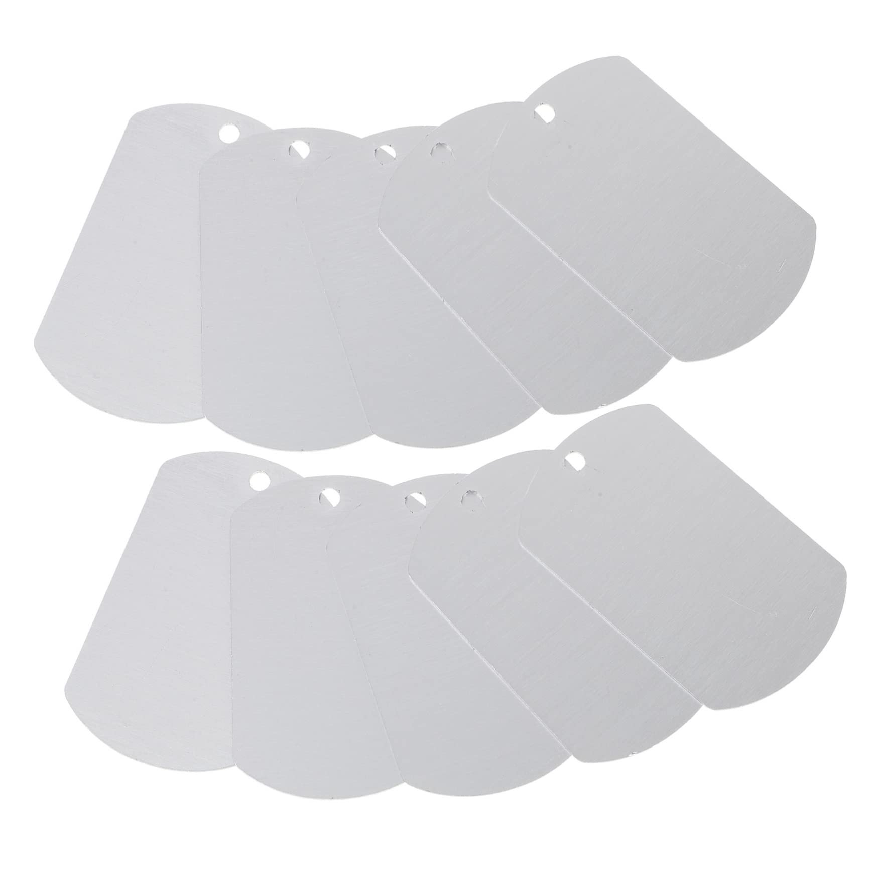 ifundom 3 Set Tag Di Identificazione Del Cane Targhetta Identificativa Per Animali Domestici Etichetta Cucciolo Tag Del Cane Tag Id Cani Gatti Silver Alluminio 20 Pezzi*3