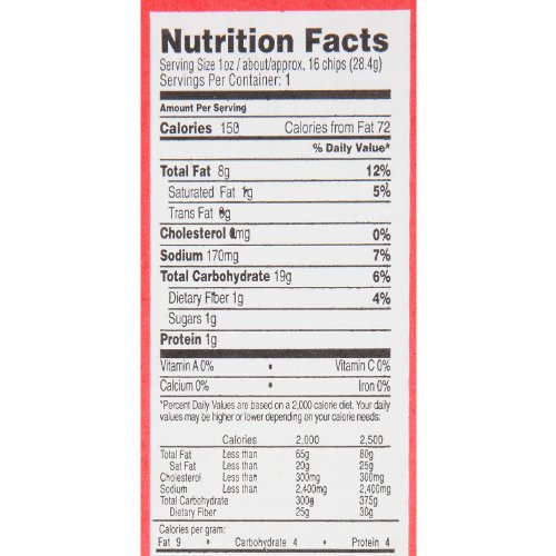 T.g.i. Friday's Potato Skins Snack Chips, Cheddar & Bacon (1 Oz, 50 Ct.) #TOP1