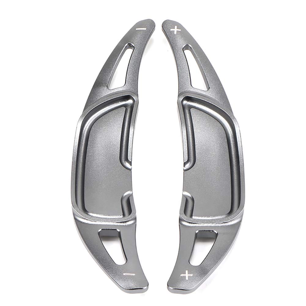 ontto Aluminium Alloy Car Steering Wheel Shift Paddles Shifter Extension fit for Mer-cedes AMG GLC63 GLC43 A45 CLA 45 C63 C43 E63 E43 GLA45 GLS63 G63 CLS63 CLS53 Paddle Shifter 2PCS Grey