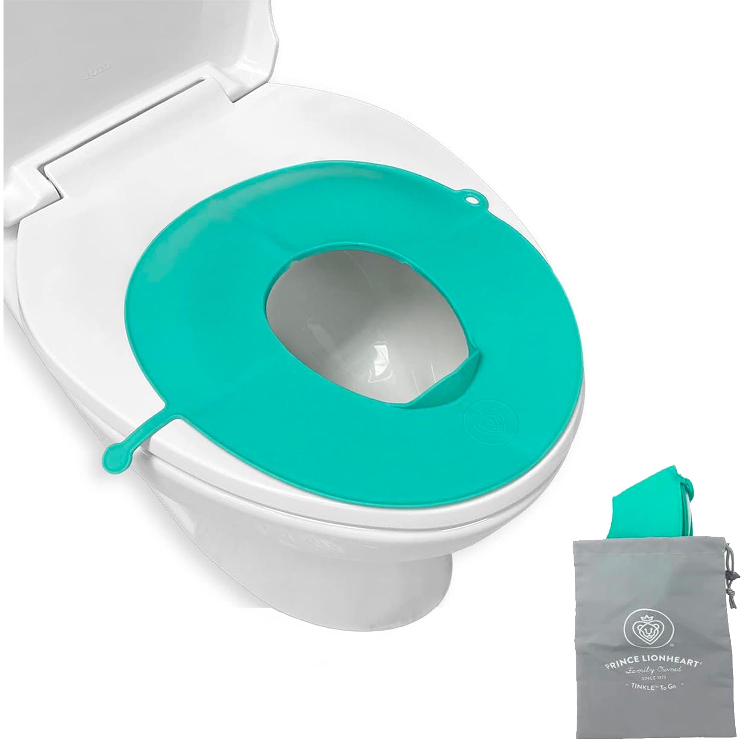 Prince Lionheart Tinkle to Go - Reusable Foldable Portable Potty Training Seat - Toilet Seat Perfect for Travel - Built-in Splash Guard, Perfect Potty Training Toilet Seat, Portable Potty for Toddlers - Image 1 of 9
