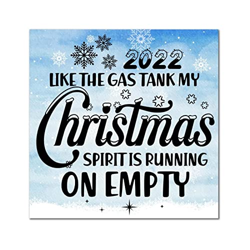 Plaque murale en bois Running on Empty pour un Noël authentique