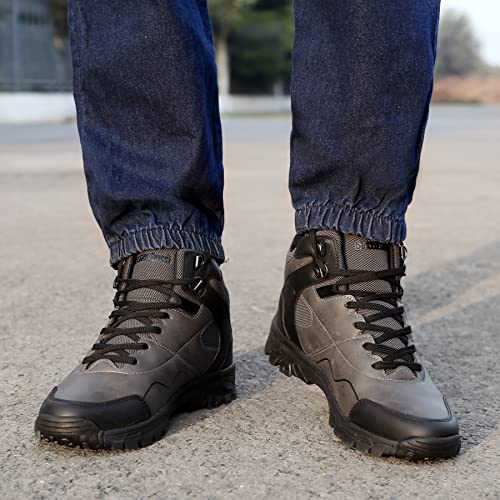 Image of Bacca Bucci Alpine High Ankle 6 inches Riding Boots for Mountaineering Backpacking Hiking & Trekking