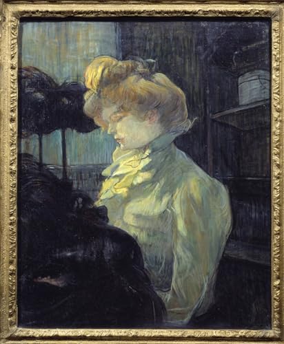 Toile Henri de Toulouse-Lautrec La modiste tableau décoration chambre 60x90cm