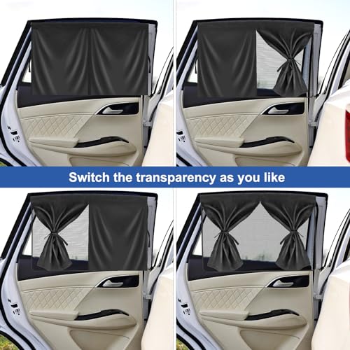 PEMOTech Sonnenschutz Auto Baby【2 stück/Magnetisch】 UV-Schutz【2025 Upgrade】 Nachhaltiges & Hochwertiges Doppelte Schutzwirkung Sonnenschutz Auto Kinder fit 99% Autos, Privatsphäre Für Ihre Familie