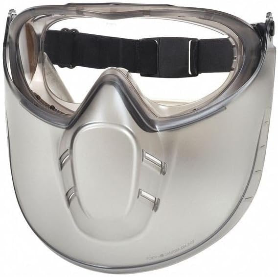 Goggles and Faceshield, Anti-Fog/Anti-Static/Anti-Scratch, ANSI Dust/Splash Rating D3, Gray, Mfr: 29XT52-A