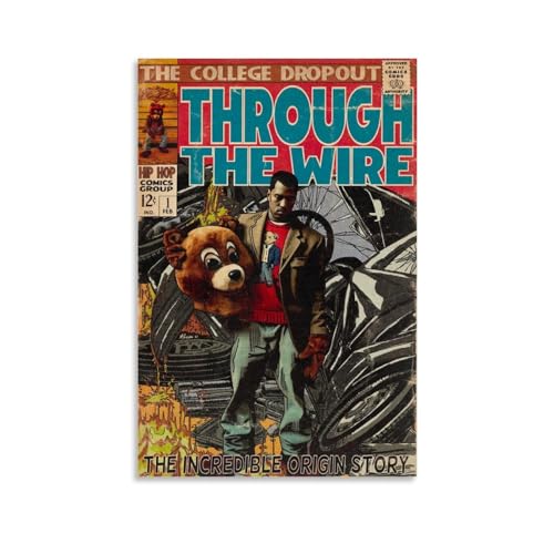 TAICI Kanye Poster Hip-hop West Comic Music Posters for Room