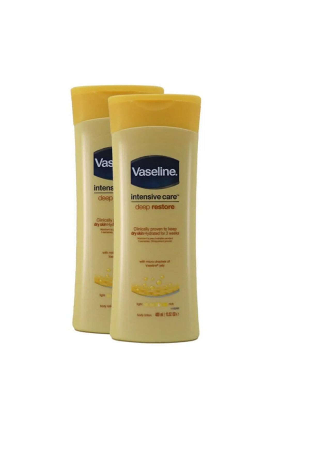 Vaseline Intensive Care Deep Restore Body Lotion, 400ml, Set of 2