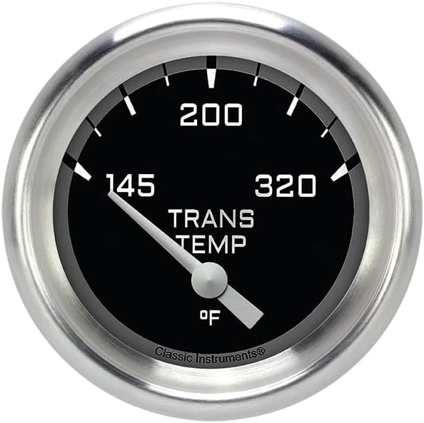 Classic Instruments AX227GAPF AutoCross Gray 2-5/8" Transmission Temperature Gauge