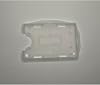 Double Chamber Name Badge Case Card Protector Transparent Name Badge Horizontal