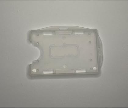 Double Chamber Name Badge Case Card Protector Transparent Name Badge Horizontal