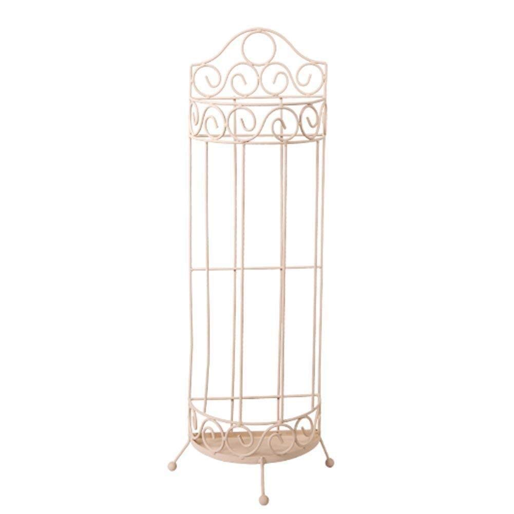 Porte-parapluies en fer forgé porte-parapluie blanc de hall semi-circulaire