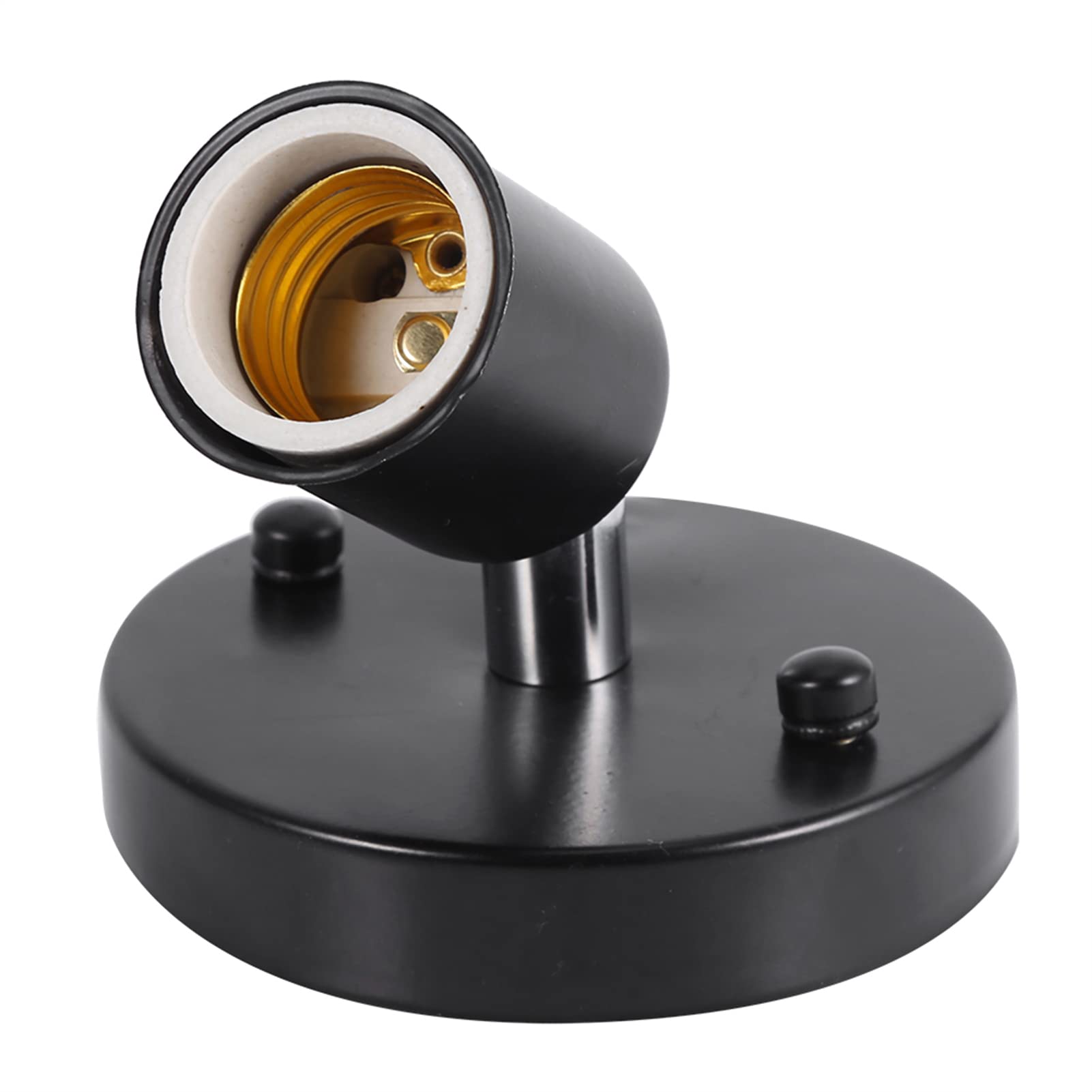 Douille E27 Rotative 180° – Support Ampoule Murale Ou Plafond Réglable Moderne – Noir Élégant
