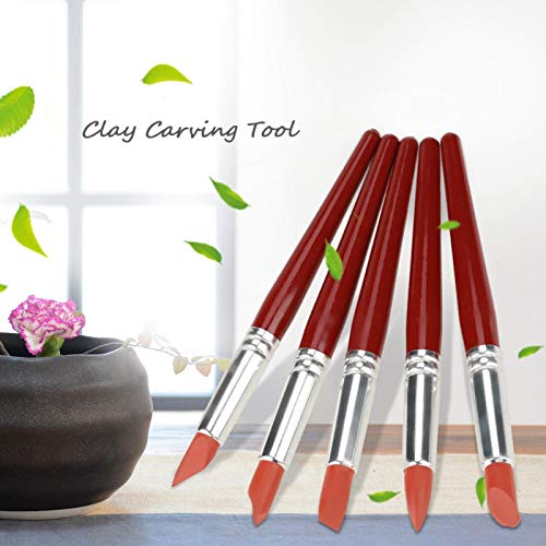 Rubber Pottery Clay Shaper Clay Pottery Sculpture Pen Clay Sculpting Tool Clay Pottery Sculpture Pen Kit for Modeling Wipe Out - Image 4