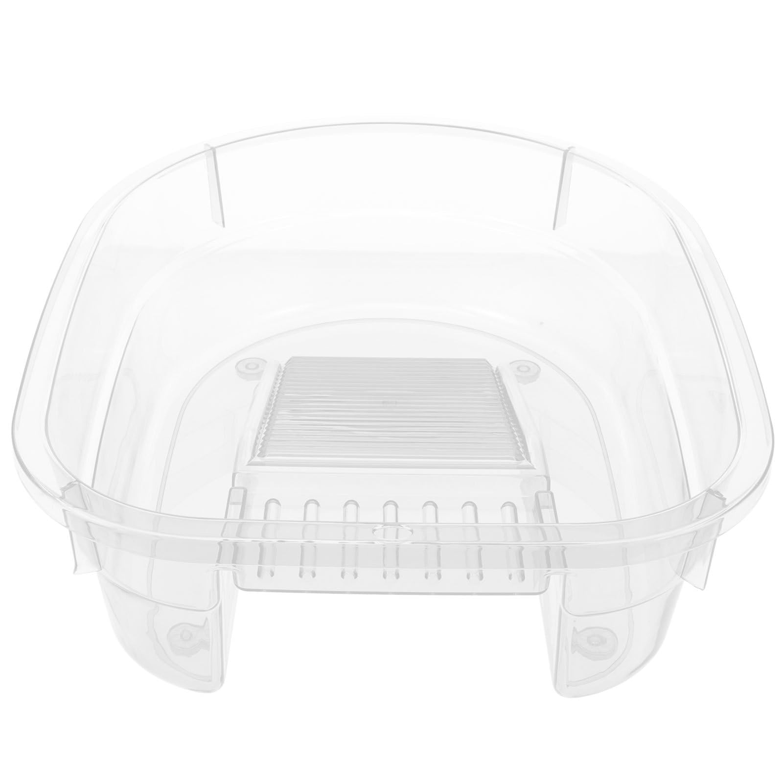 Bassine à Linge en PP Transparente avec Planche à Laver Intégrée, Pratique pour Bébé, Lavage la Main en Intérieur ou Extérieur