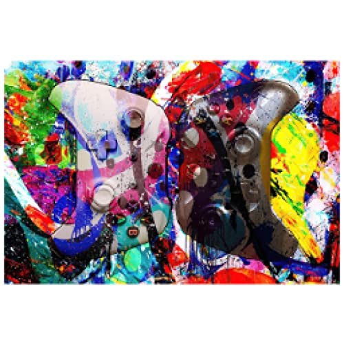 Affiches et Impressions Mur Art de Street Art pour Salon Moderne et Chambre de Gamer Ado 60x90