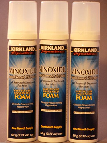It s a 10 Kirkland Hair Loss Foam Mens 5% Minoxidil 3 Month Generic Locked and New 3 Cans Hair Care
