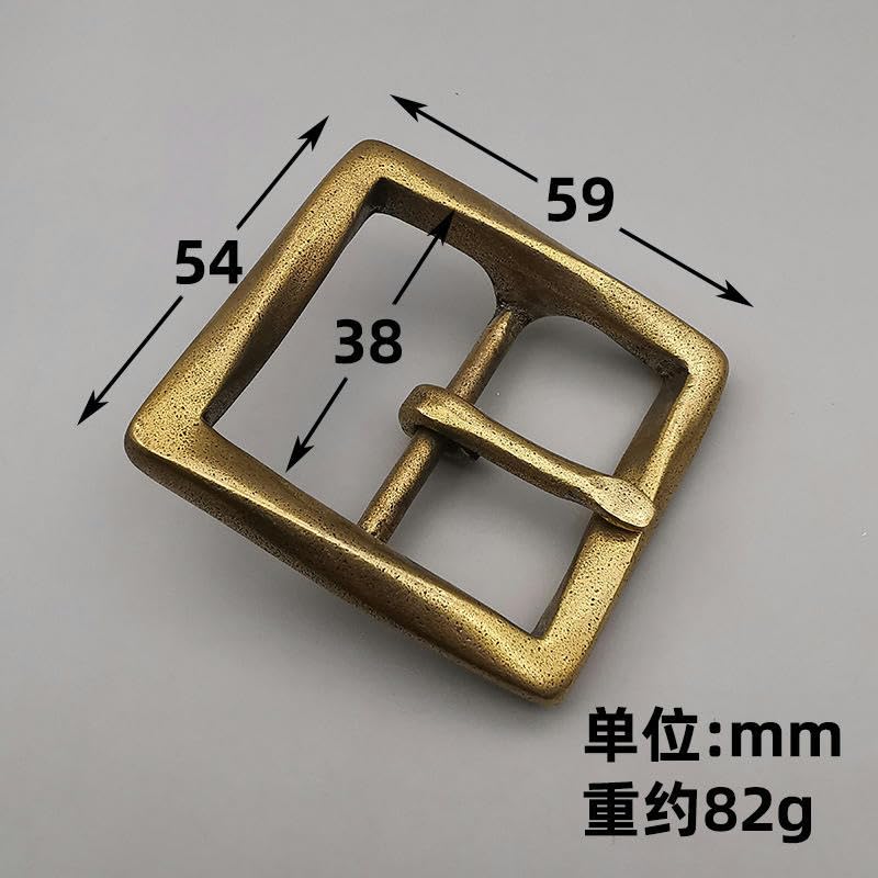 ONURTH 3PCS Tamaño Interno 38MM Bronce Bronce Blanco Hebilla de Cinturón Giratoria Hebilla de Cinturón de Metal Reemplazo para Cinturilla Artesanal Hebilla Deslizante Hombres Mujeres