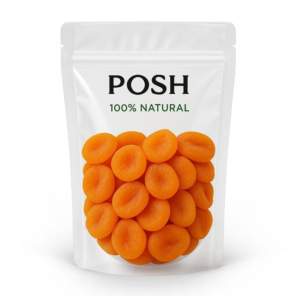 POSH Albaricoques secos de 5 kg de fruta naranja natural para aperitivos y cereales