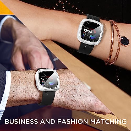 Image of Suoman [4 Pack] for Fitbit Sense 2 /Versa 4 Screen Protector Case