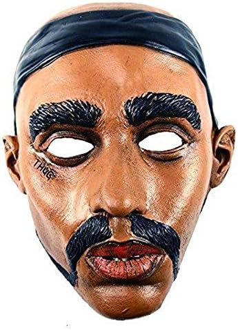 LA Thug Life Halloween Costume Vinyl Mask - Tupac (2Pac) Shakur
