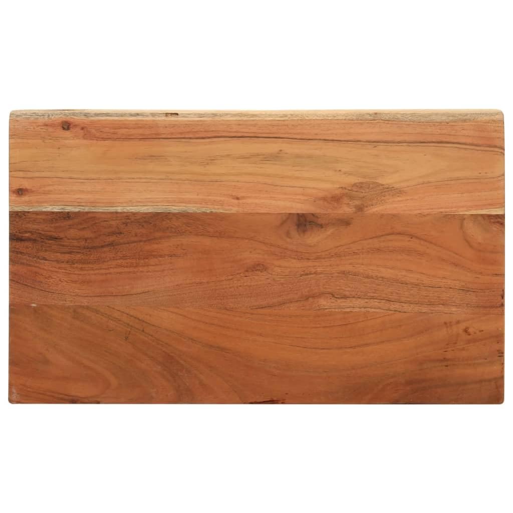 vidaXL Tischplatte, Holzplatte Rechteckig, Massivholzplatte für Bartisch Beistelltisch Esstisch, Ersatztischplatte, 50x20x2,5cm Massivholz Akazie