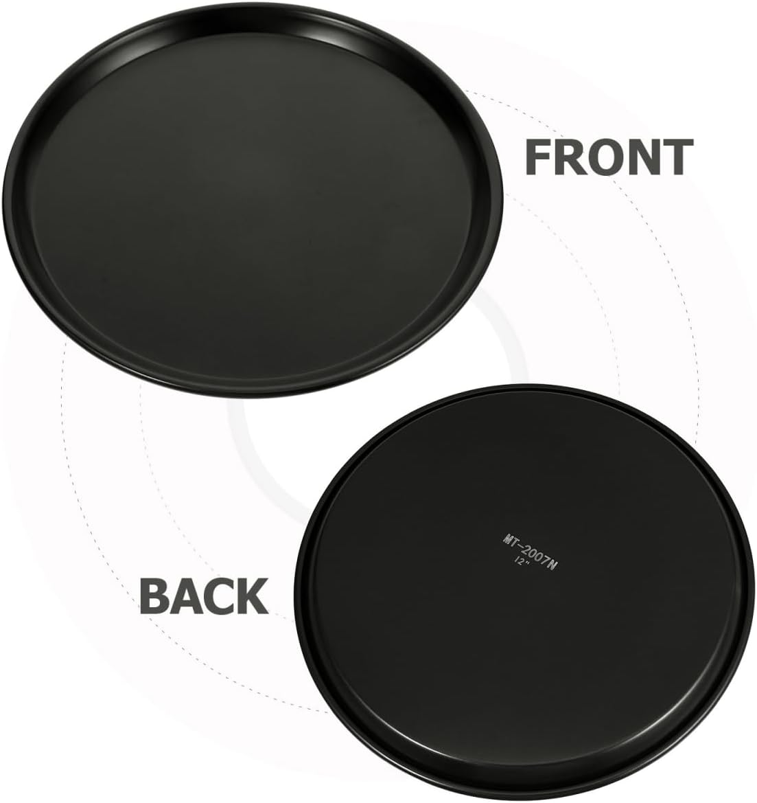 Cabilock 12.59 Inch Pizza Pan, Round Non Stick Oven Pizza Crisper, Aluminum Baking Tray for Oven Microwave Use, Versatile Kitchen Tool for Heating Freezing Frying Food Preservation
