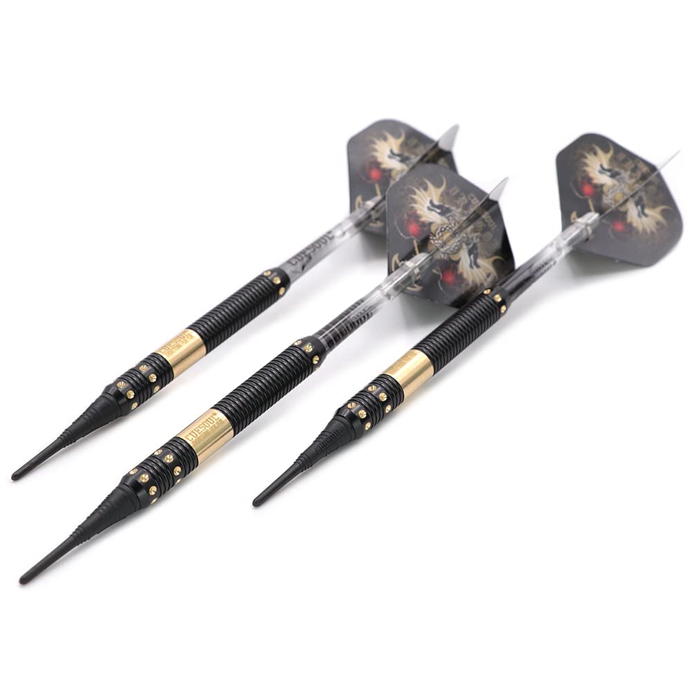 CUESOUL 16 Grams Deluxe Soft Tip Darts Set with Luxury Case£¨Dragon Series£©