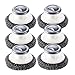 STOBAZA 6pcs Stainless Steel Scrubber Dish Scrub Brush with Handle Multipurpose Scrubbing Pad Kitchen Scouring Cleaners for Pot Grills Ovens Bathroom Steel Wool Scrubber