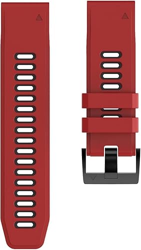 Correa de silicona QuickFit de 1.024 in, 0.866 in, 0.787 in, compatible con Garmin EPIX Fenix 7 7X 7S Solar 6 6X 6S Pro 5X 5S PlusInstinct