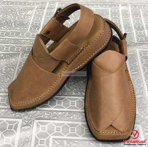 Genuine Leather Gents Chappal, Traditional Handmade Peshawari Chappal, Premium Quality Stylish Shoes, Handcrafted Footwear3