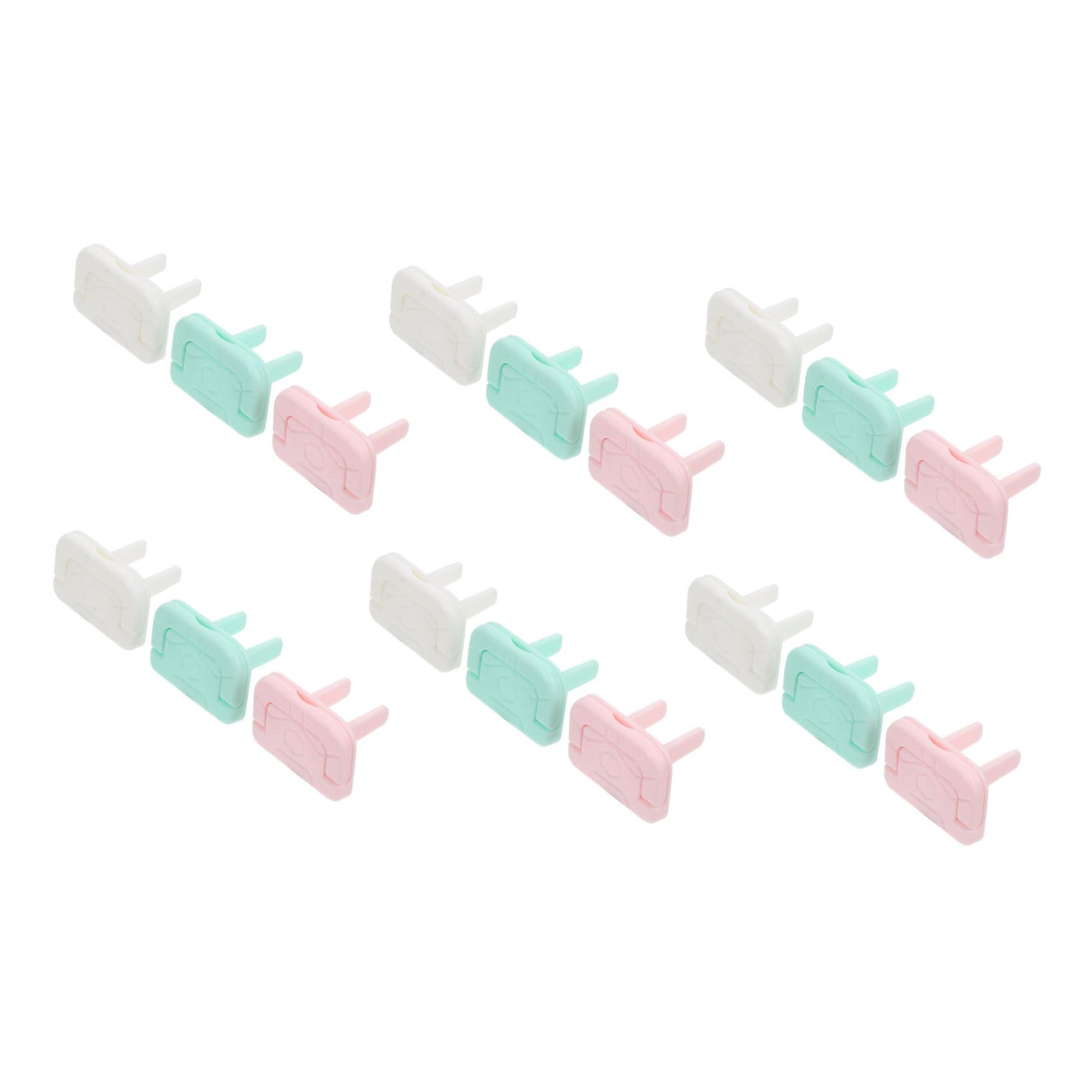 KALLORY Safe Socket Covers Set 18pcs Protective Sleeves for Outlets Childproof Plug Covers Simple Stylish Design