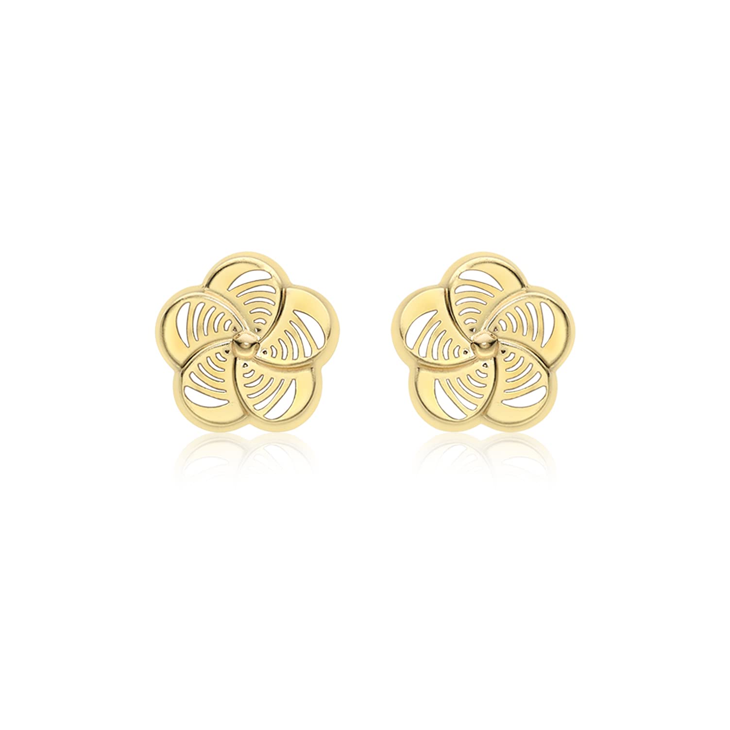 Boucles D'oreilles Carissima Or Jaune 9 Carats - Design Italien élégant