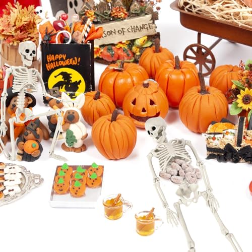 16" Halloween Skeleton Decorations with Posable Joints, 5Pcs - image 8