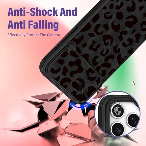 Image of Funermei for iPhone 17 Pro Max Case - Women Girls Cute Phone Cover Pretty Girly Aesthetic Black Butterfly Unique Design with Slide Camera Cover and Dual Protection Funda for iPhone 17 Pro Max Case