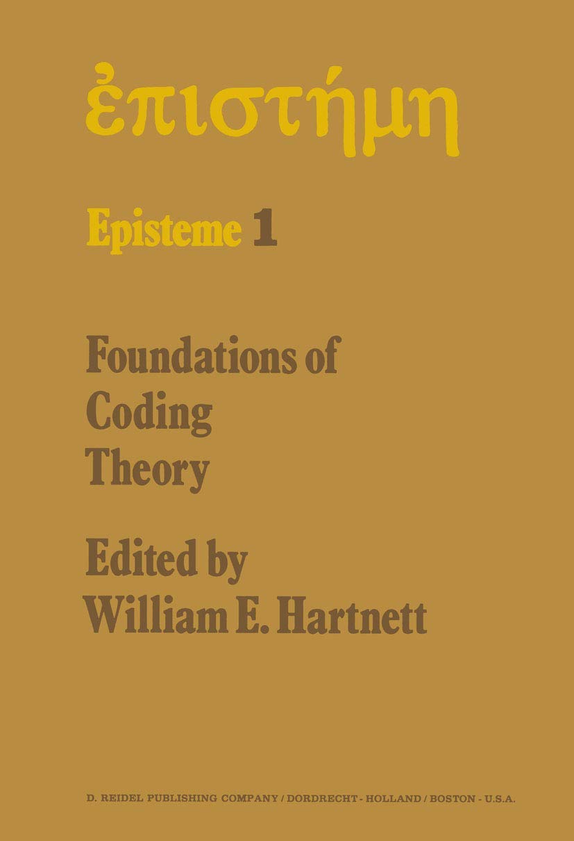 Buy Foundations of Coding Theory: 1 (Episteme) — BookShops.in